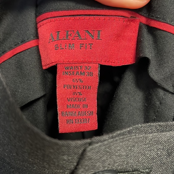 ALFANI Mens Suit Set Jacket and Pants Slim Fit - Picture 5 of 6